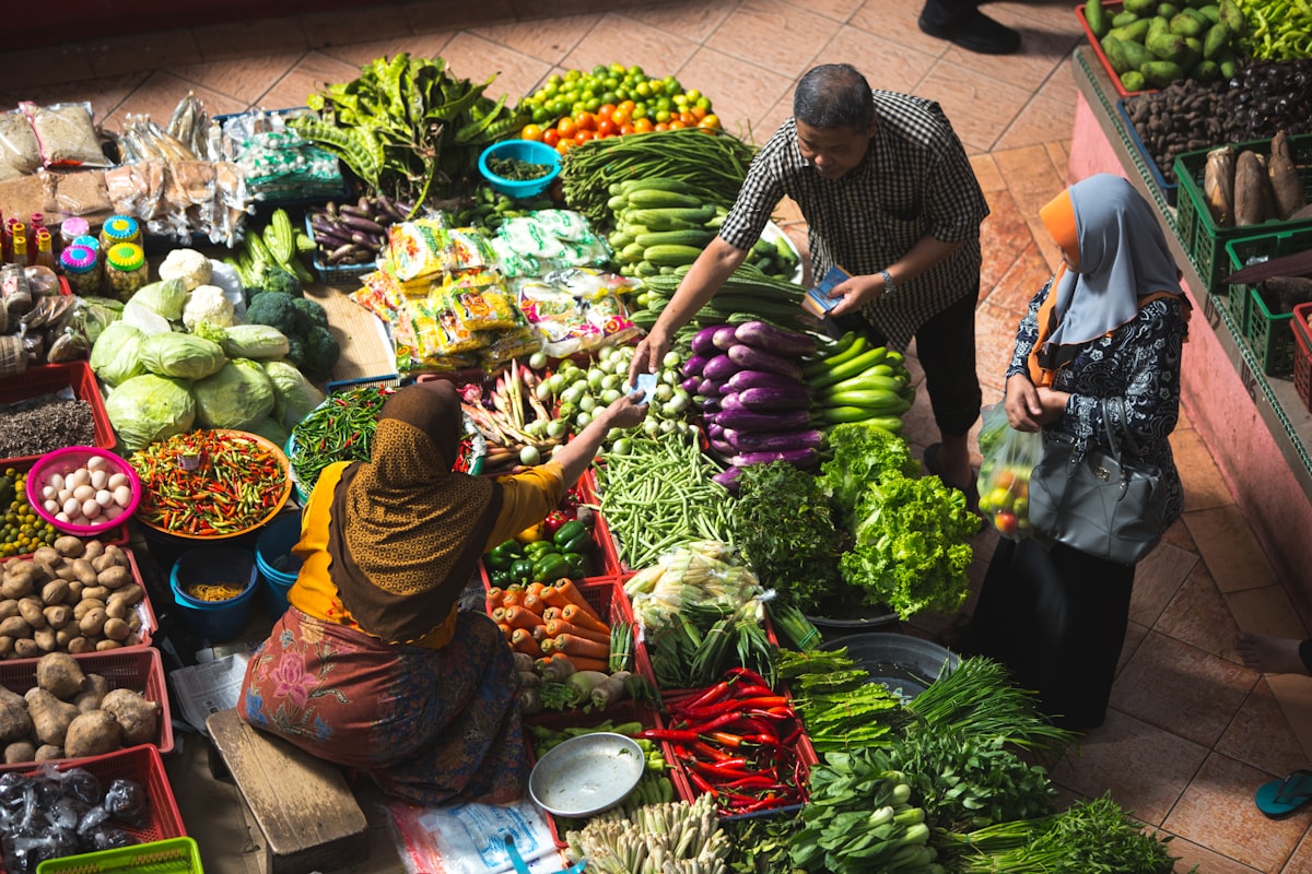 Fresh vegetables and healthy meal preparation